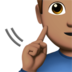 Deaf Man: Medium Skin Tone emoji