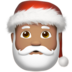 Santa Claus: Medium Skin Tone emoji