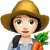Woman Farmer: Light Skin Tone Emoji