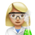 Woman Scientist: Medium-Light Skin Tone emoji