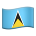 Flag: St. Lucia emoji