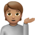 Person Tipping Hand: Medium Skin Tone emoji