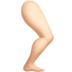 Leg: Light Skin Tone emoji