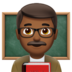 Man Teacher: Medium-Dark Skin Tone Emoji