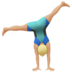 Man Cartwheeling: Medium-Light Skin Tone emoji