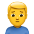 Man Frowning Emoji