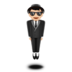 Person in Suit Levitating: Light Skin Tone emoji