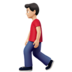 Man Walking: Light Skin Tone emoji