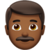 Man: Medium-Dark Skin Tone emoji