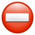 No Entry emoji