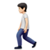 Person Walking: Light Skin Tone Emoji