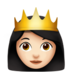 Princess: Light Skin Tone emoji
