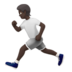 Person Running: Dark Skin Tone emoji