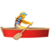 Woman Rowing Boat emoji