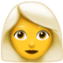 Woman: White Hair emoji