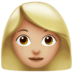 Woman: Medium-Light Skin Tone emoji