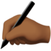 Writing Hand: Medium-Dark Skin Tone emoji