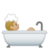 Person Taking Bath: Medium-Light Skin Tone