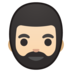 Person: Light Skin Tone, Beard