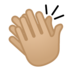 Clapping Hands: Medium-Light Skin Tone