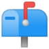 Closed Mailbox with Raised Flag