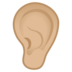 Ear: Medium-Light Skin Tone