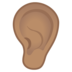 Ear: Medium Skin Tone