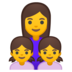 Family: Woman, Girl, Girl