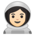 Woman Astronaut: Light Skin Tone
