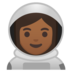 Woman Astronaut: Medium-Dark Skin Tone
