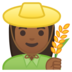Woman Farmer: Medium-Dark Skin Tone