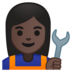 Woman Mechanic: Dark Skin Tone