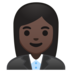 Woman Office Worker: Dark Skin Tone