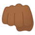Oncoming Fist: Medium-Dark Skin Tone