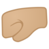 Left-Facing Fist: Medium-Light Skin Tone