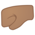 Left-Facing Fist: Medium Skin Tone