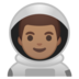 Man Astronaut: Medium Skin Tone