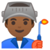 Man Factory Worker: Medium-Dark Skin Tone