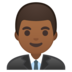 Man Office Worker: Medium-Dark Skin Tone