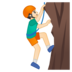 Man Climbing: Light Skin Tone
