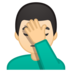 Man Facepalming: Light Skin Tone
