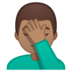 Man Facepalming: Medium Skin Tone