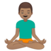Man in Lotus Position: Medium Skin Tone