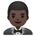 Person in Tuxedo: Dark Skin Tone