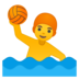 Man Playing Water Polo
