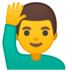 Man Raising Hand