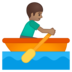 Man Rowing Boat: Medium Skin Tone