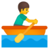 Man Rowing Boat