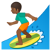 Man Surfing: Medium-Dark Skin Tone