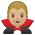 Man Vampire: Medium-Light Skin Tone